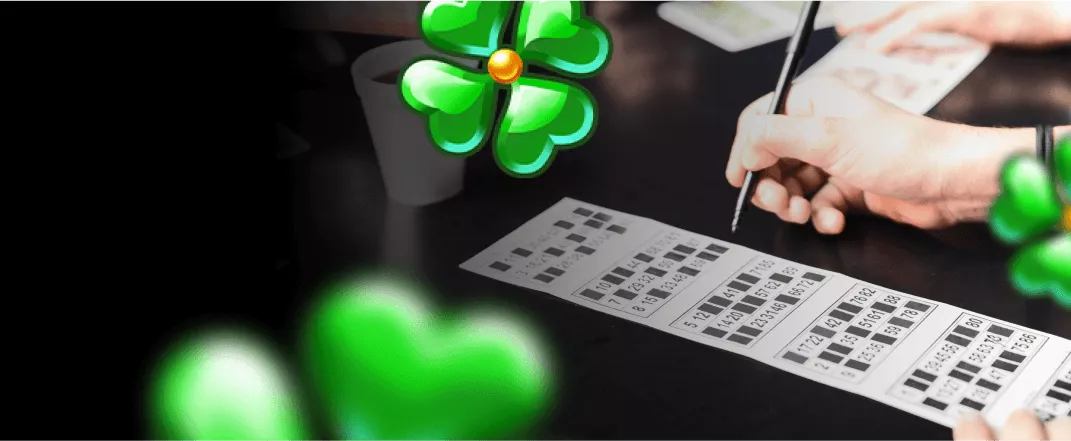 Best Bingo Bonuses (someone filling out a bingo ticket on a black background)