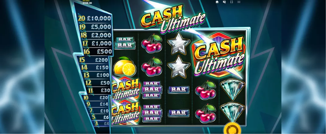 Cash Ultimate slot screenshot of the reels