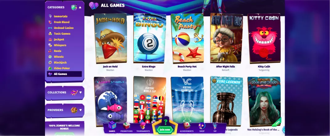 Casombie screenshot of the games