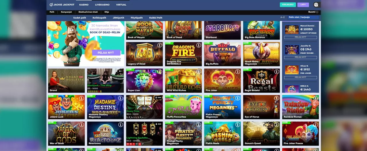 Jackie Jackpot Casinon peliaula