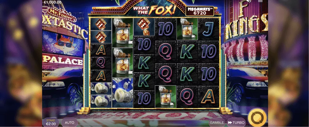 What the Fox Megaways slot screenshot of the reels
