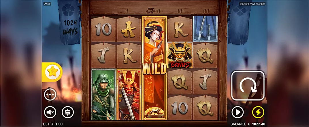 Bushido Ways xNudge slot screenshot