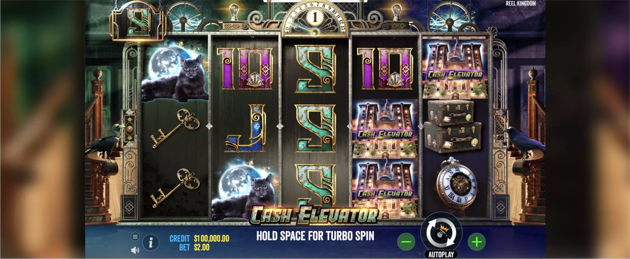 Cash Elevator slot screenshot of the reels