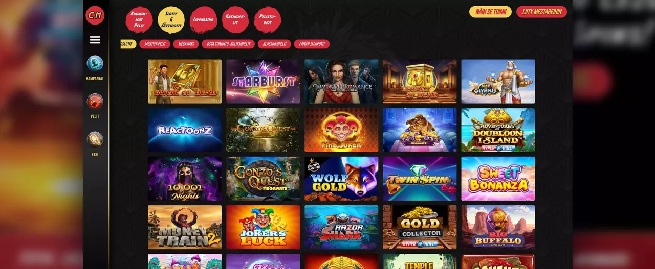 Casino Mastersin peliaula