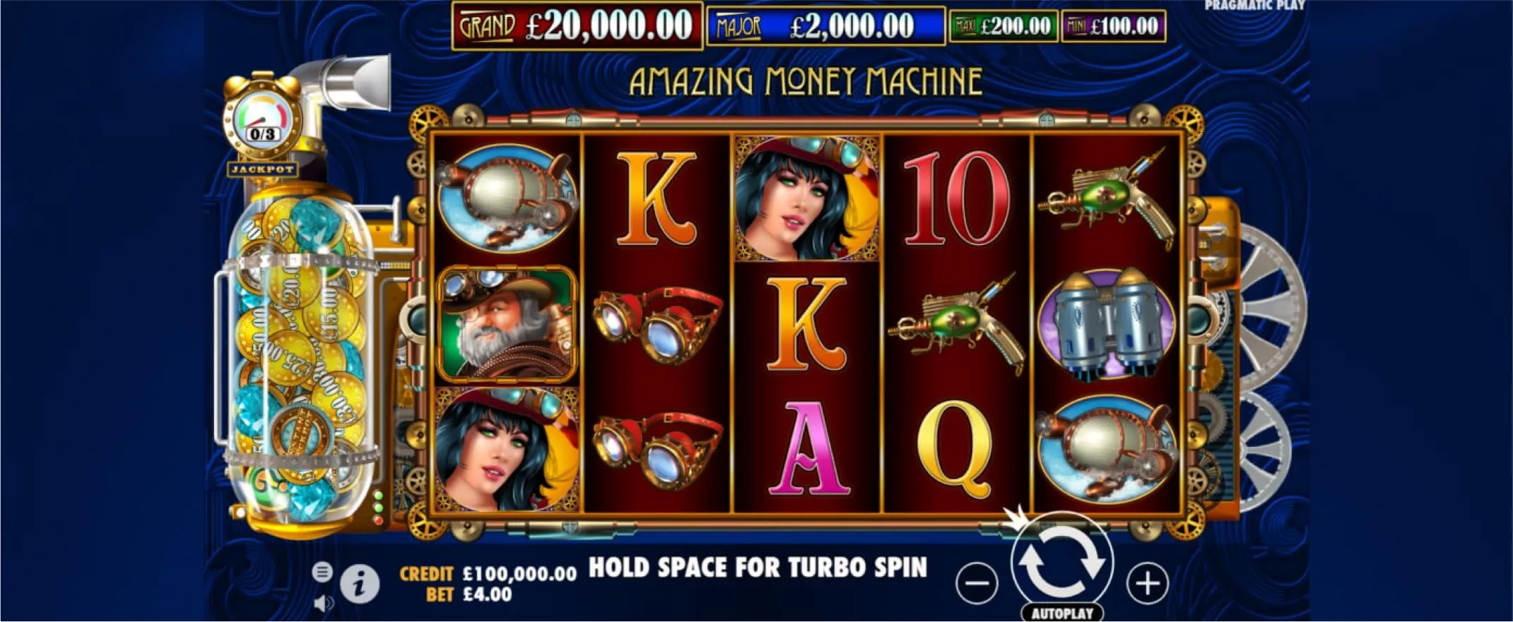 The Amazing Money Machine slot screenshot of the reels