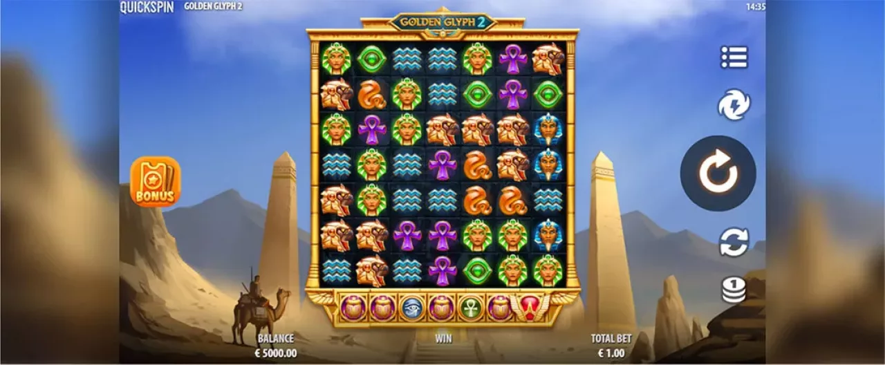 Golden Glyph 2 slot screenshot