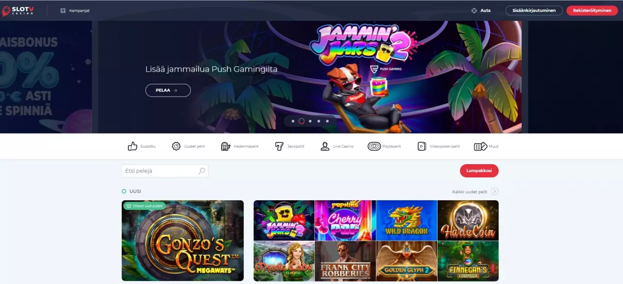 SlotV Casinon etusivu