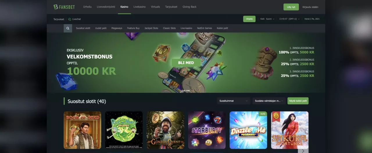 Fansbet Casinon peliaula