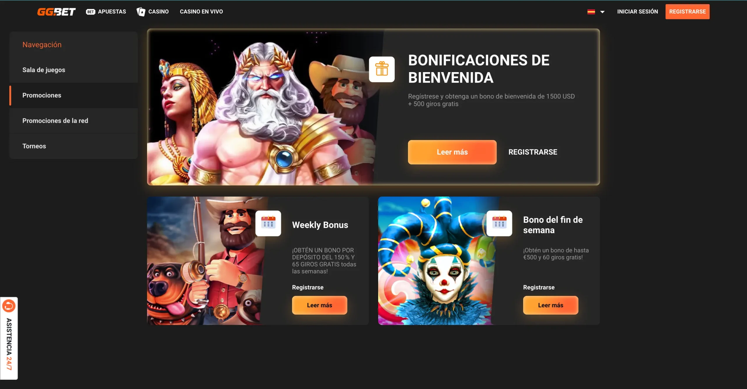 Promociones de casino de GG.Bet - JohnSlots