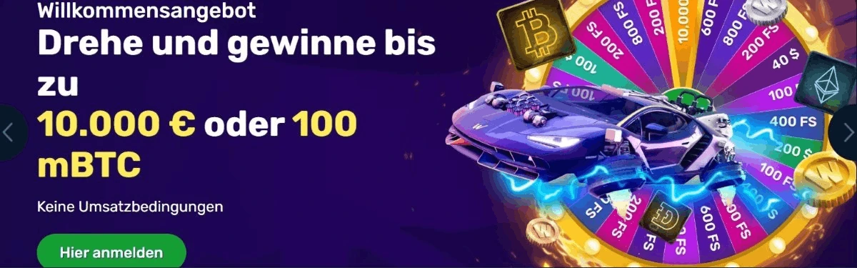 Winz.io Casino Willkommensbonus