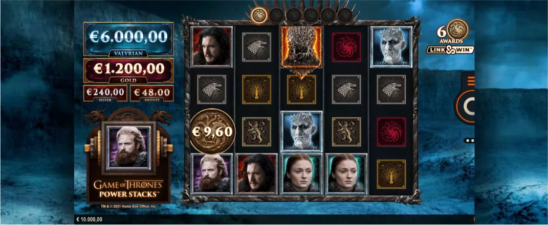 Game of Thrones Power Stacks slot