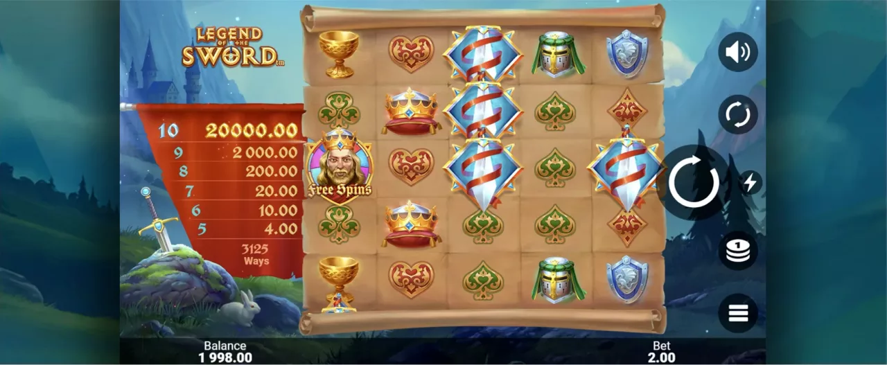 Legend of the Sword screenshot of the reels