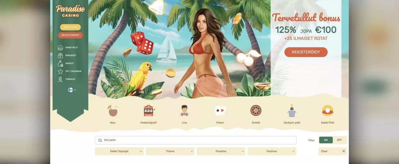 Paradise Casinon etusivu
