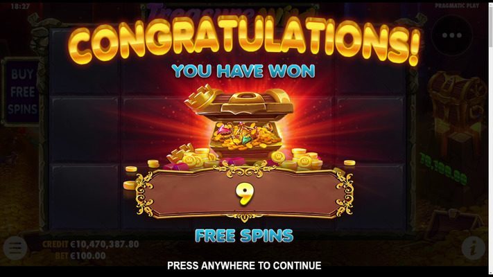 Treasure Wild slot big win