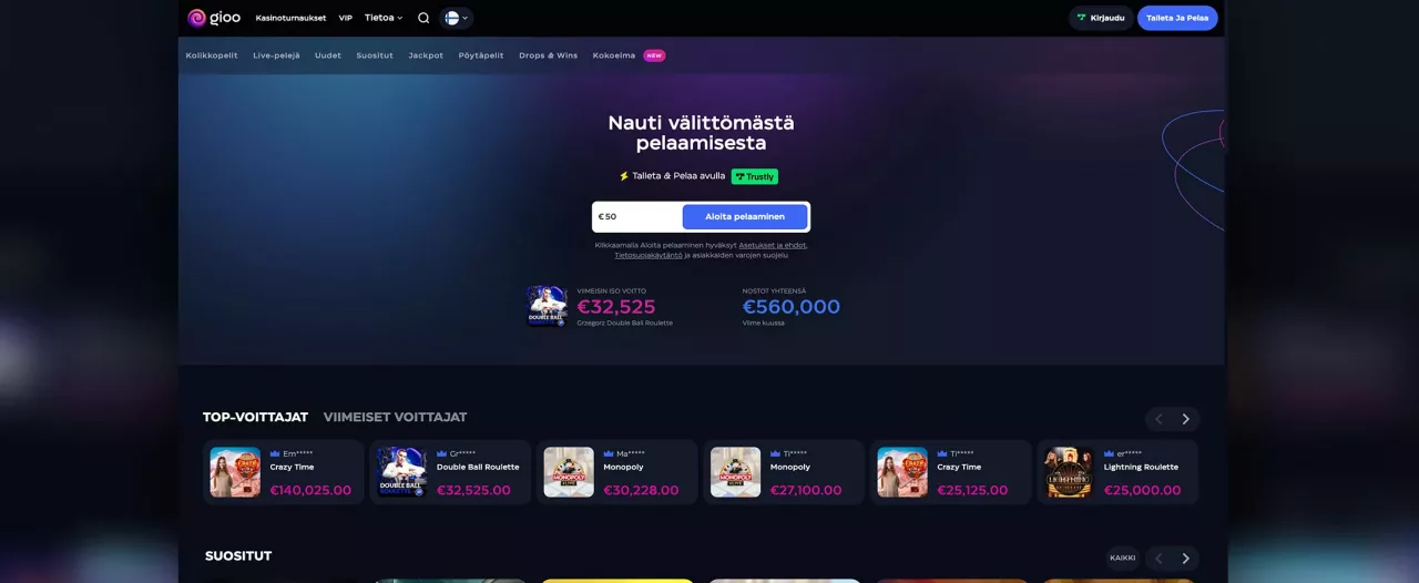 Gioo Casinon etusivu