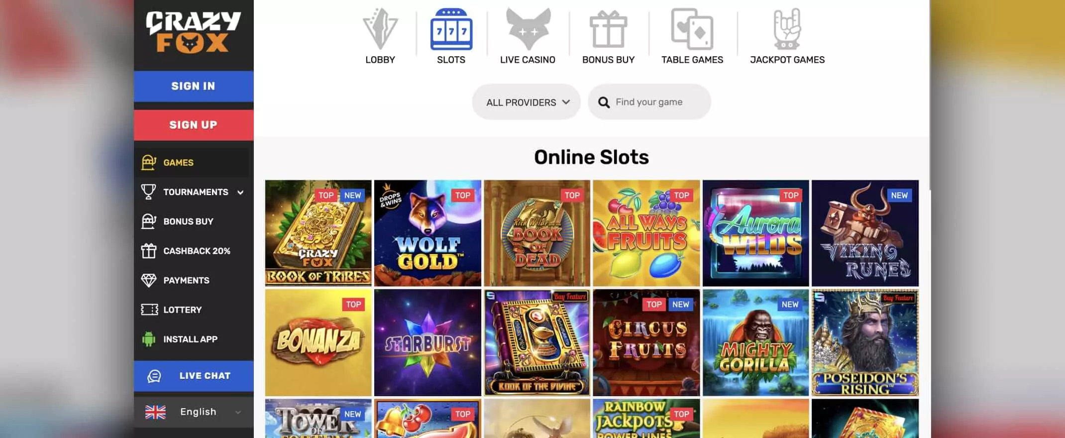 Crazy Fox Casino Review (2025) Get a Crazy Fox Bonus and Free Spins