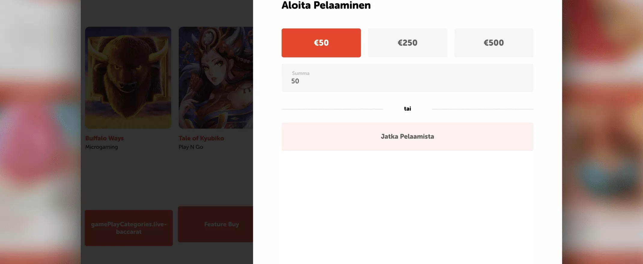 KoiCasinolle rekisteröityminen