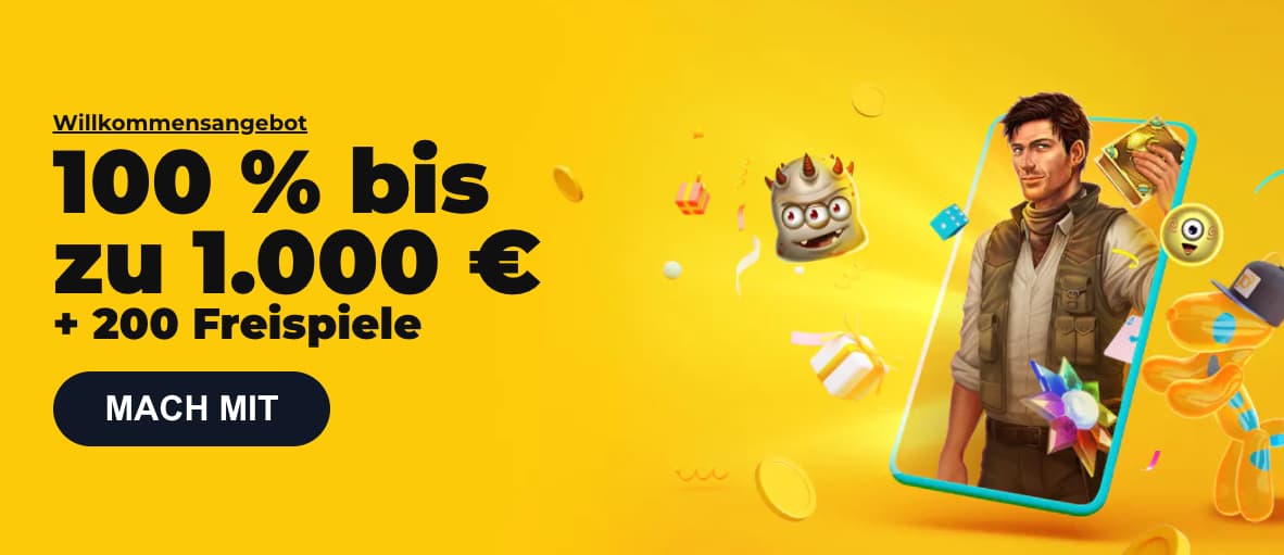 Doggo Casino Bonus mit bis zu 1.000€ und 200 Freispielen