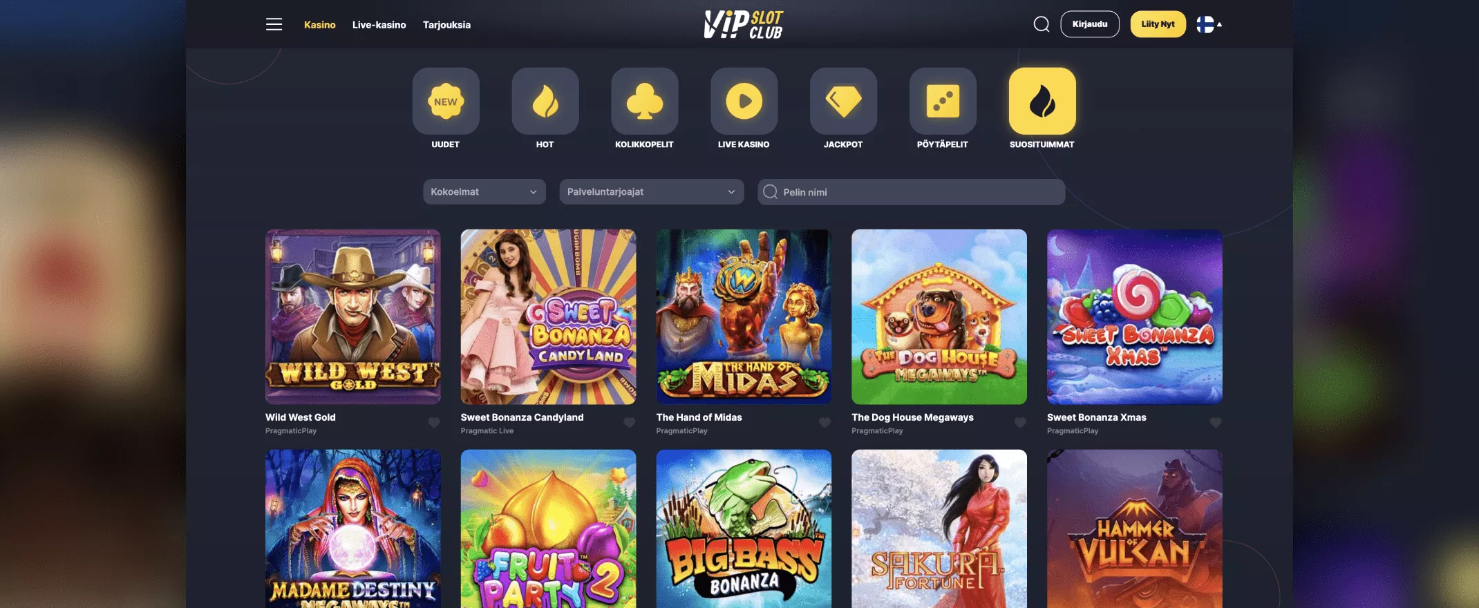 Vip Slot Club Casinon pelit