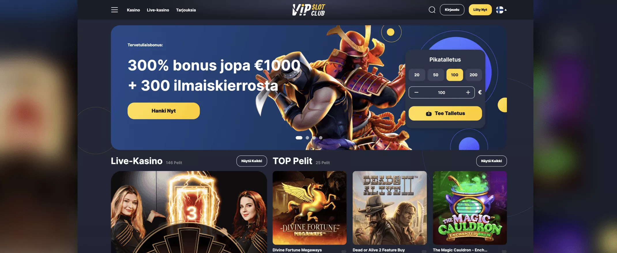 Vip Slot Club Casinon etusivu