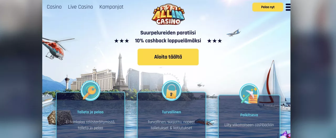All In Casinon etusivu