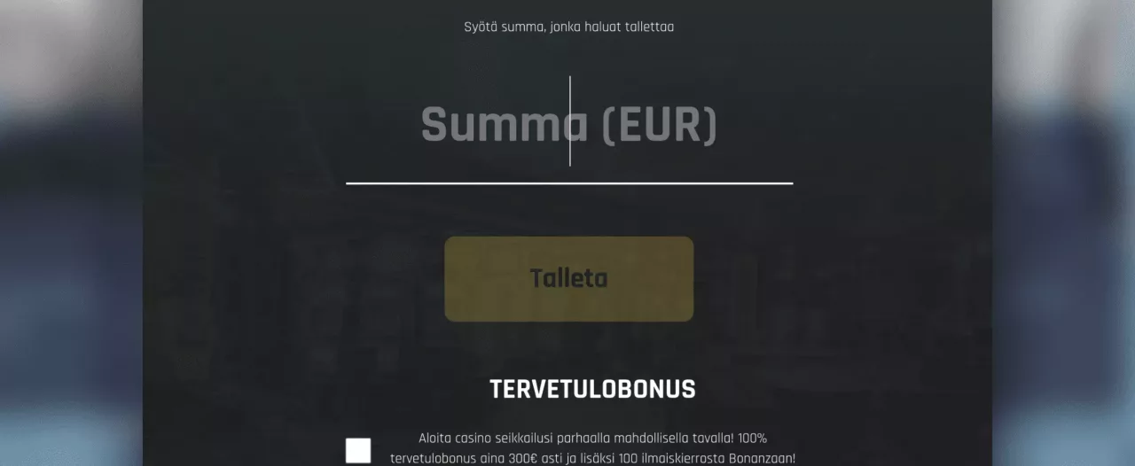 All In Casinolle rekisteröityminen
