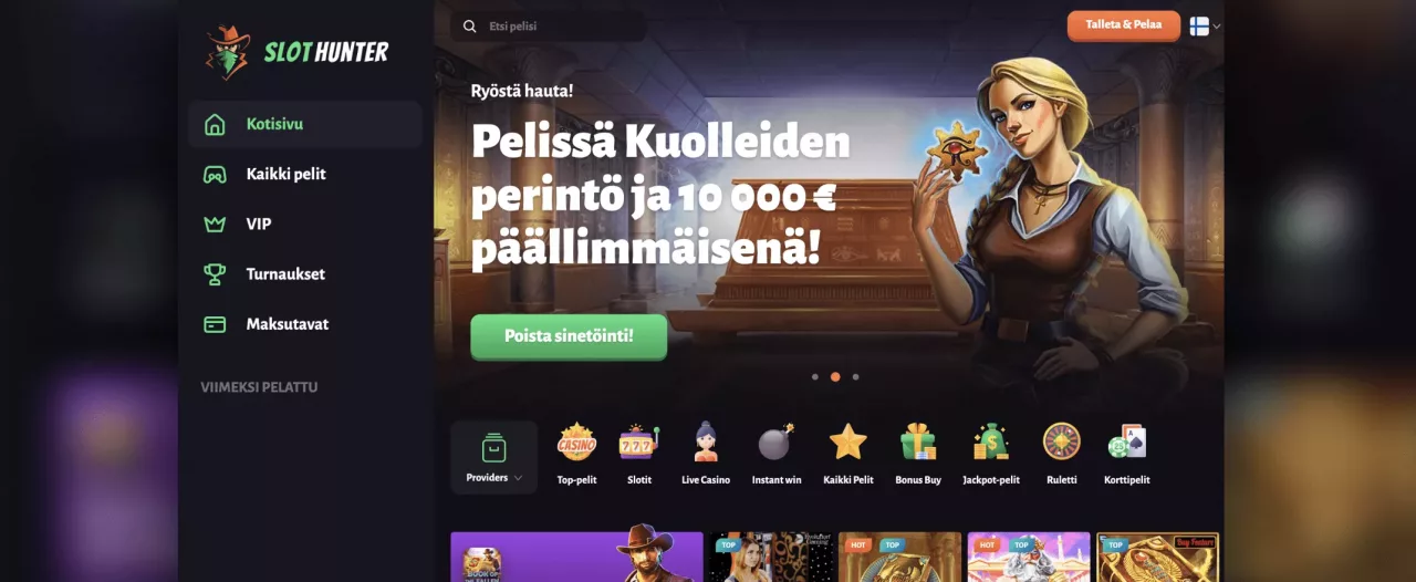 Slot Hunter Casinon etusivu