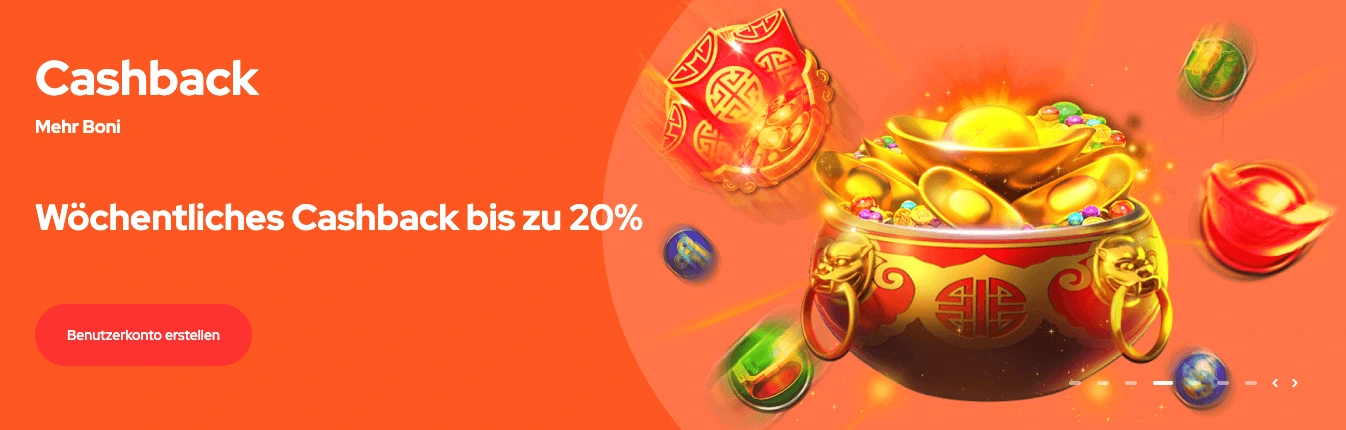 Im Oxi Casino gibt es jede Woche 20% Cashback