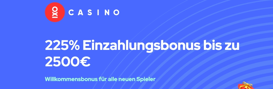 Oxi Casino Einzahlungsbonus bis zu 2.500€