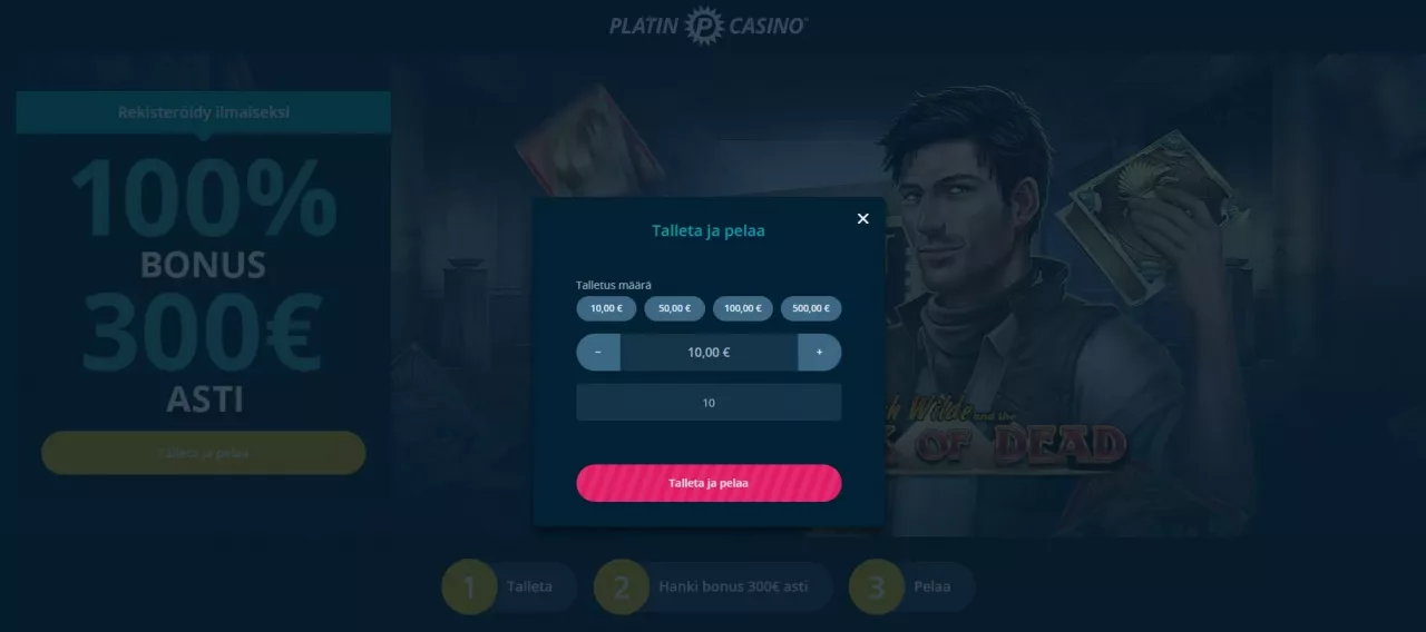 Platin Casinolle rekisteröityminen