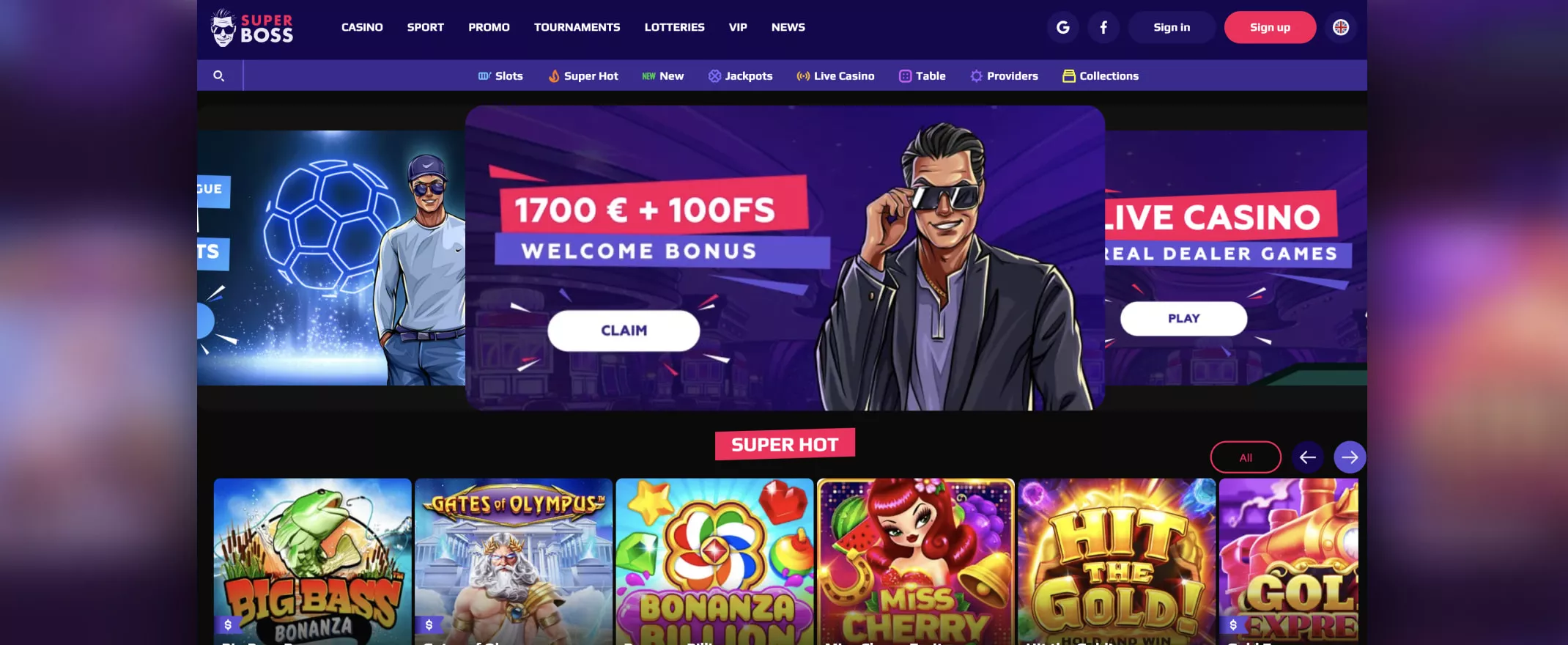 Superboss Casinon etusivu