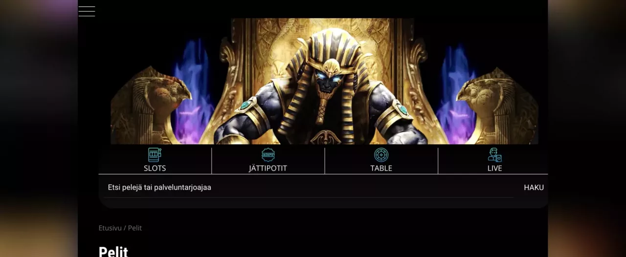 Wild Pharao Casinon pelit