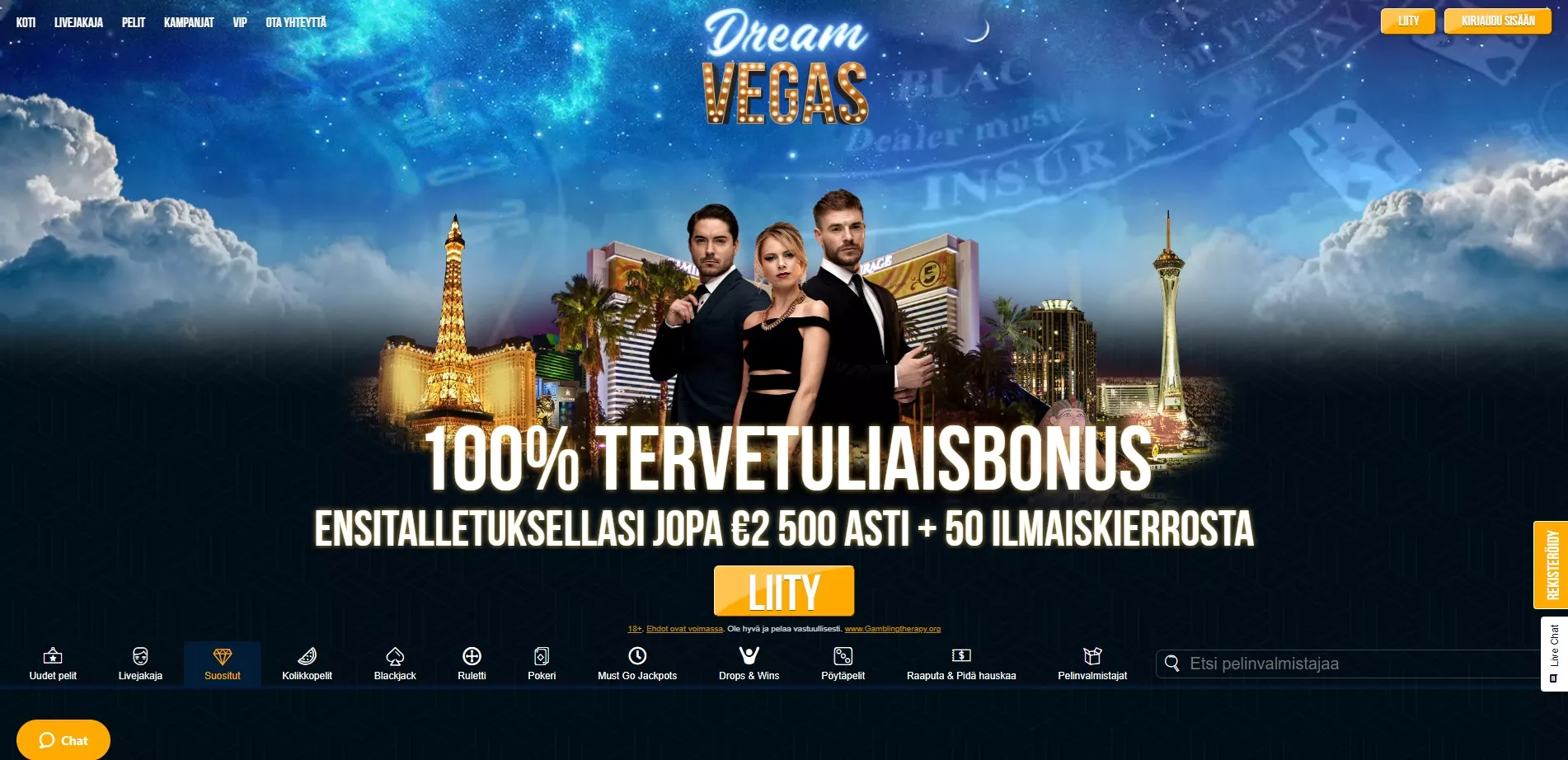 Dream Vegas Casinon etusivu