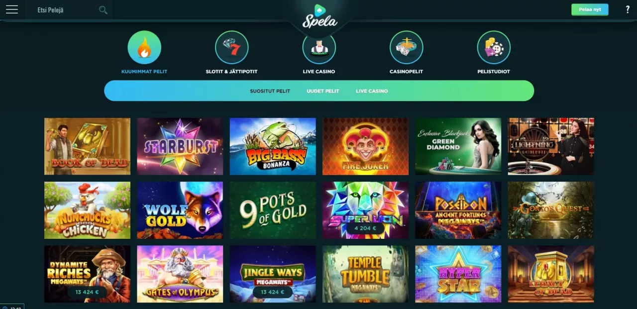 Spela Casinon pelit