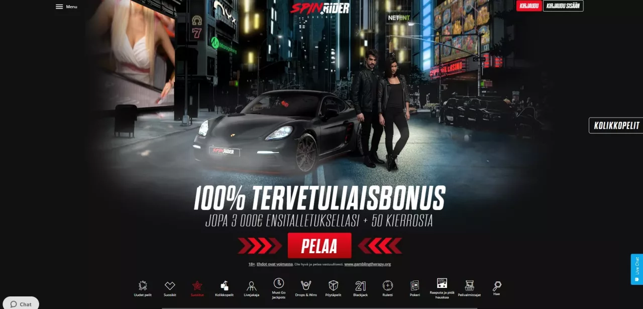 Spin Rider Casinon etusivu