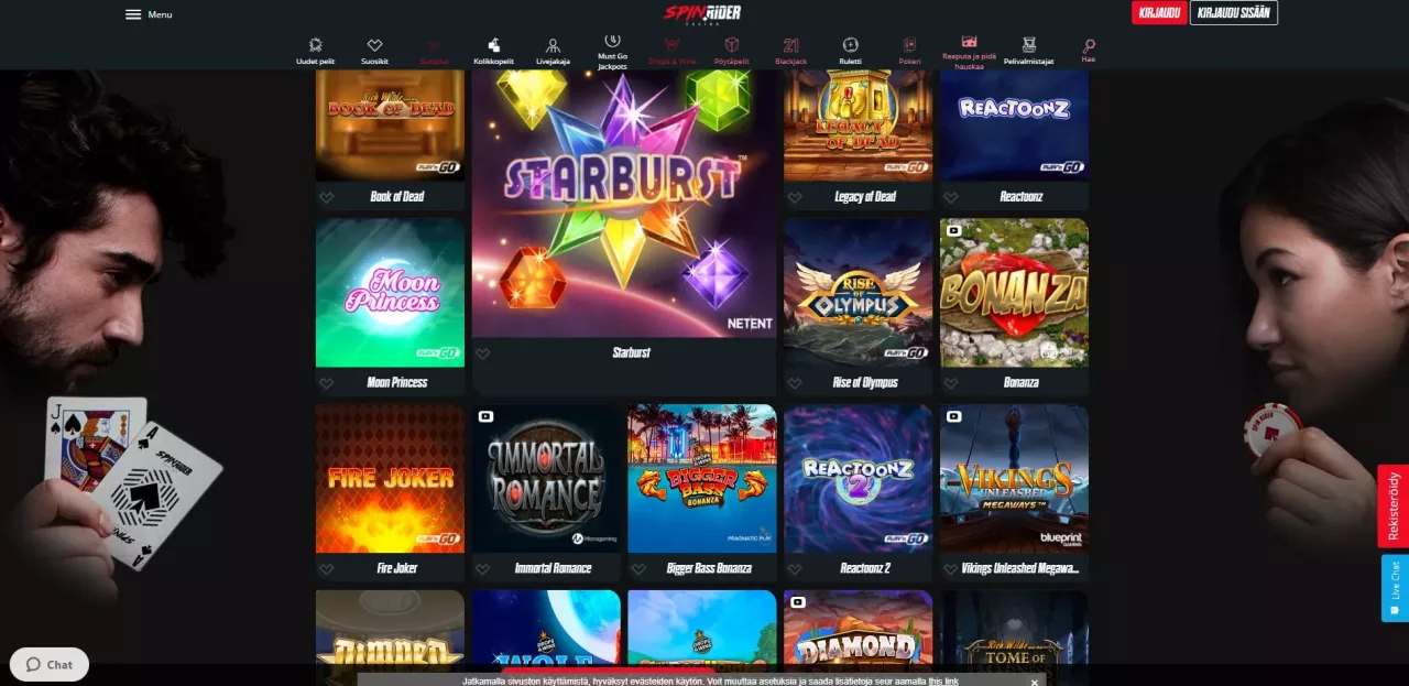 Spin Rider Casinon pelit