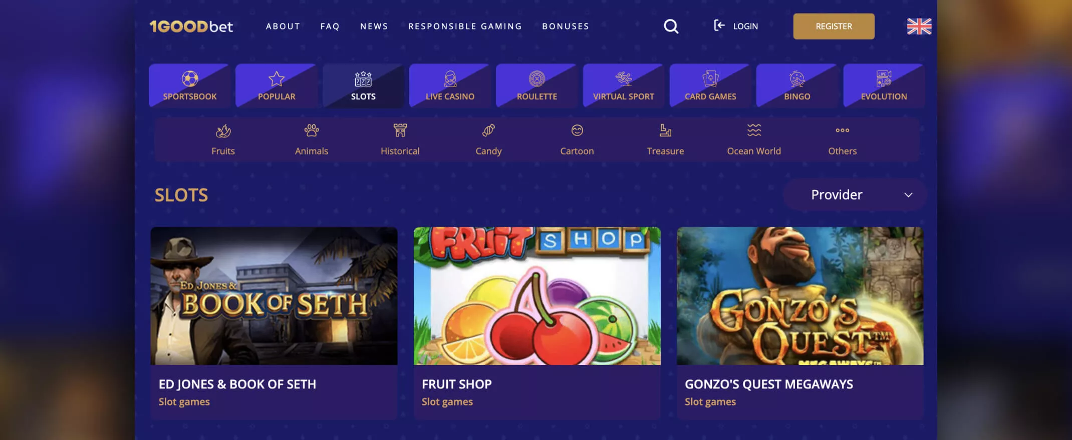 1goodbet casino games screenshot