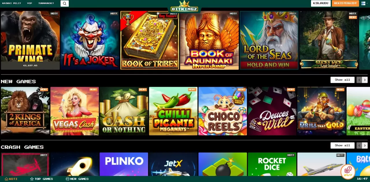 Bitkingz Casinon pelit