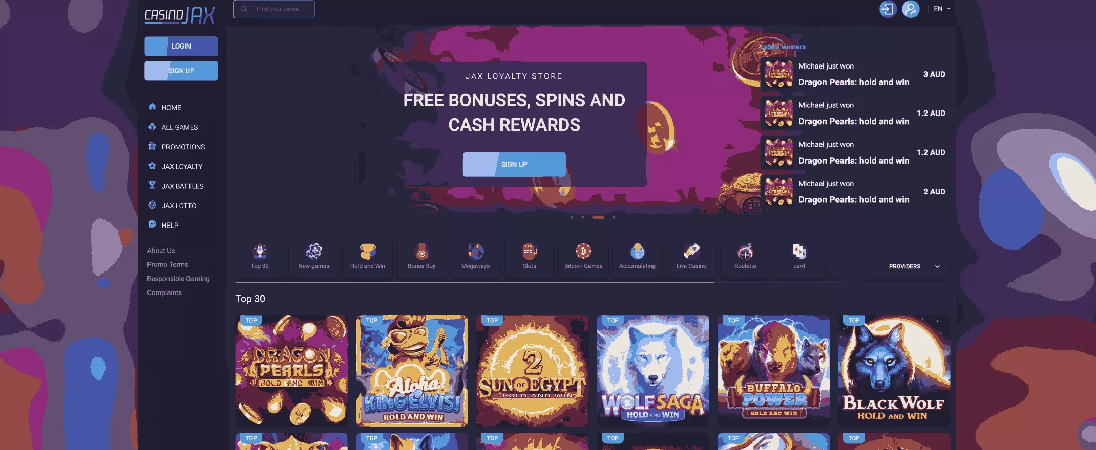 CasinoJax etusivu