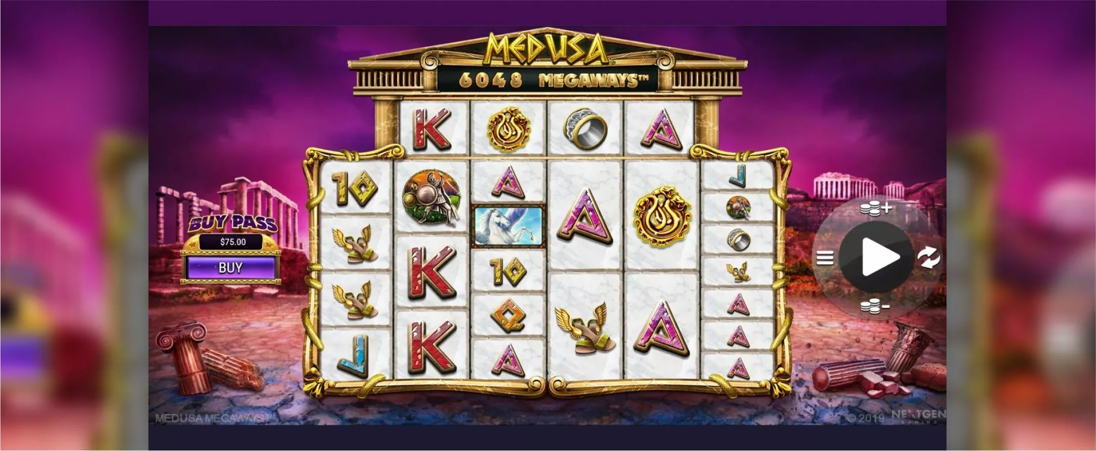 Captura de pantalla de Medusa Megaways