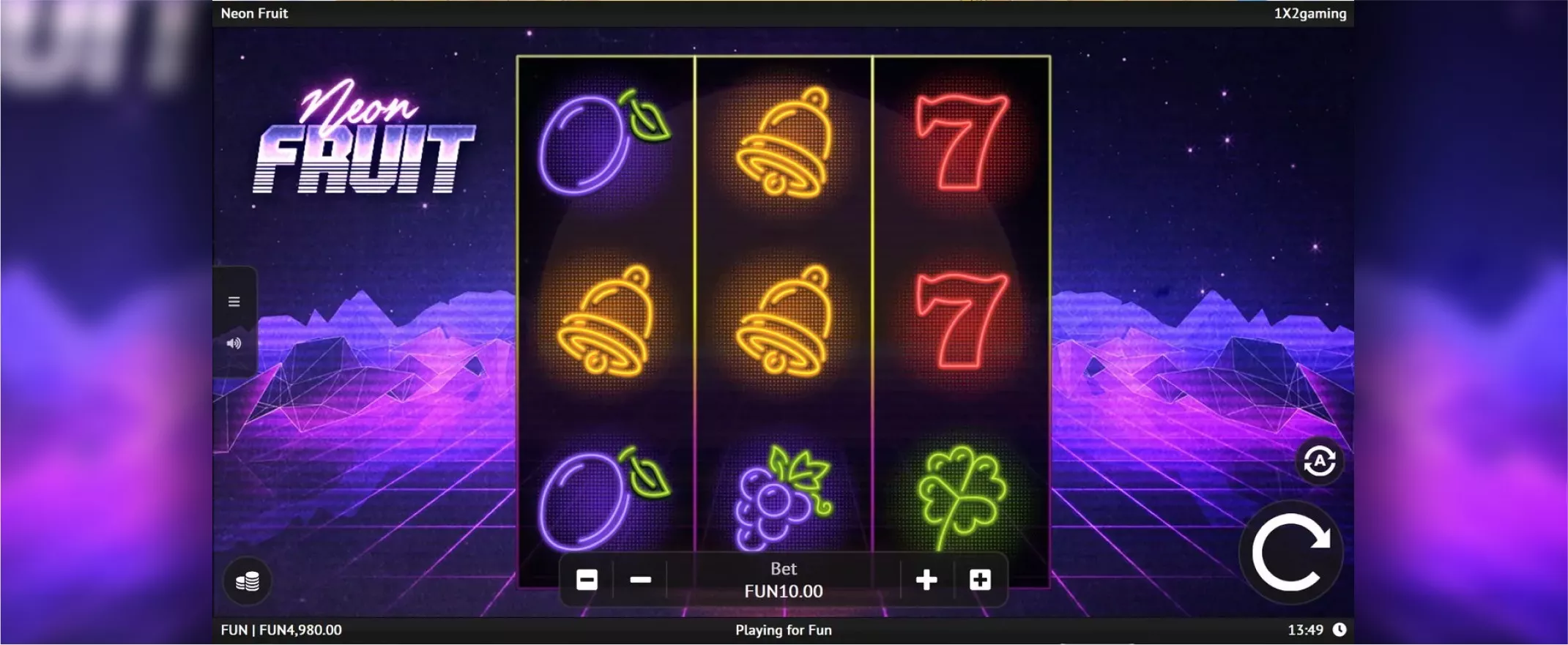 Captura de pantalla de Neon Fruit