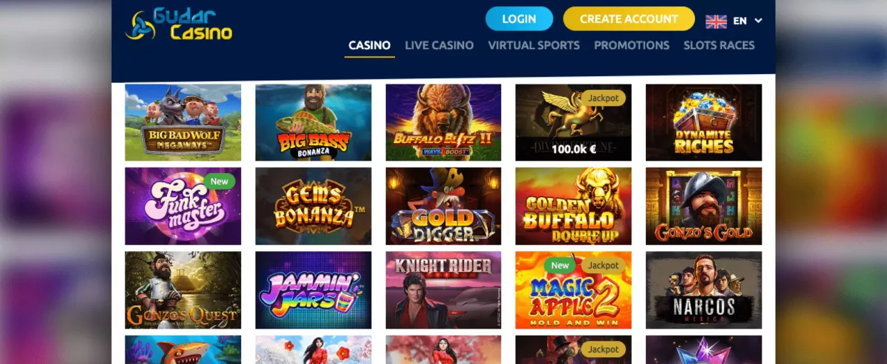 Juegos de Gudar Casino