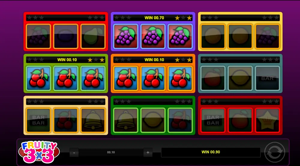 fruity 3x3 slot gameplay fruity 3x3 slot gameplay