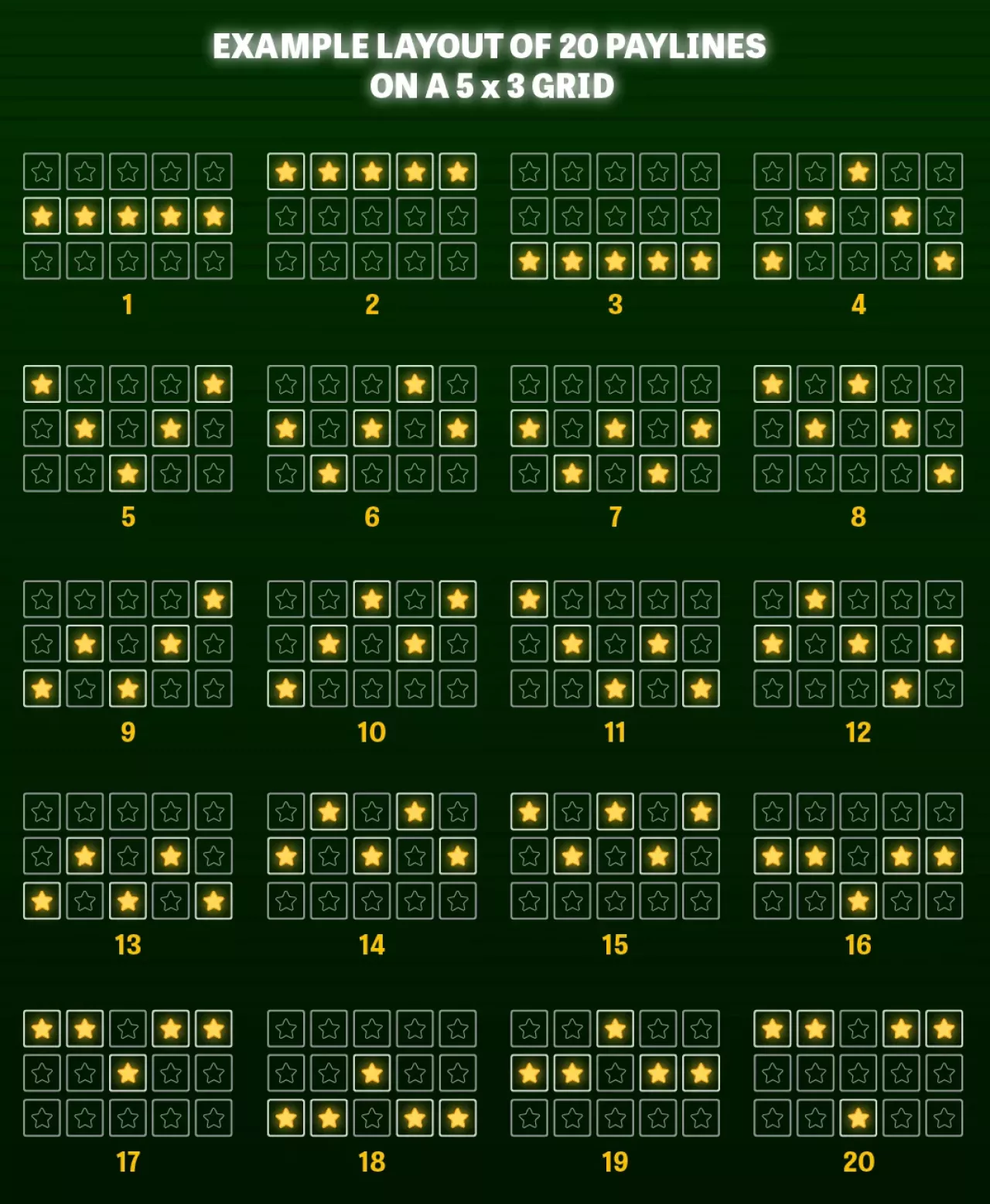 20 line slot examples