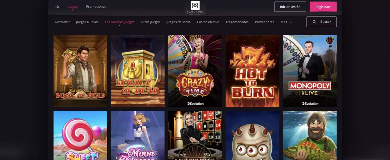 Juegos de Playgrand Casino