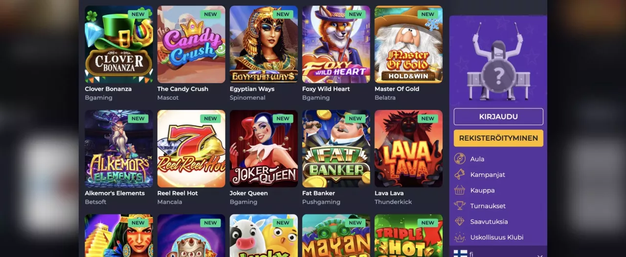 Rolling Slots Casino arvostelu, kuvankaappaus peleistä