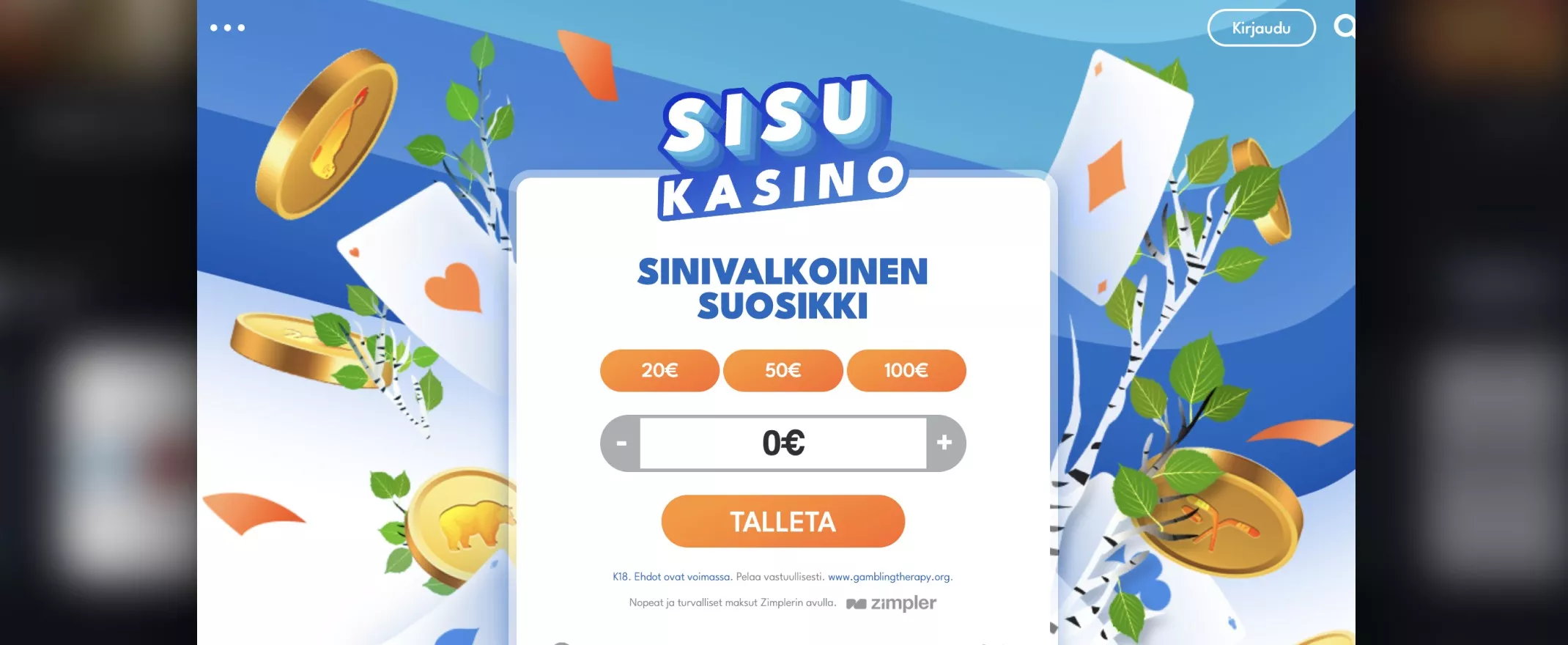 Sisukasinon etusivu, kuvankaappaus