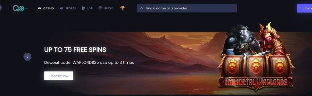 free spins offer q88bets