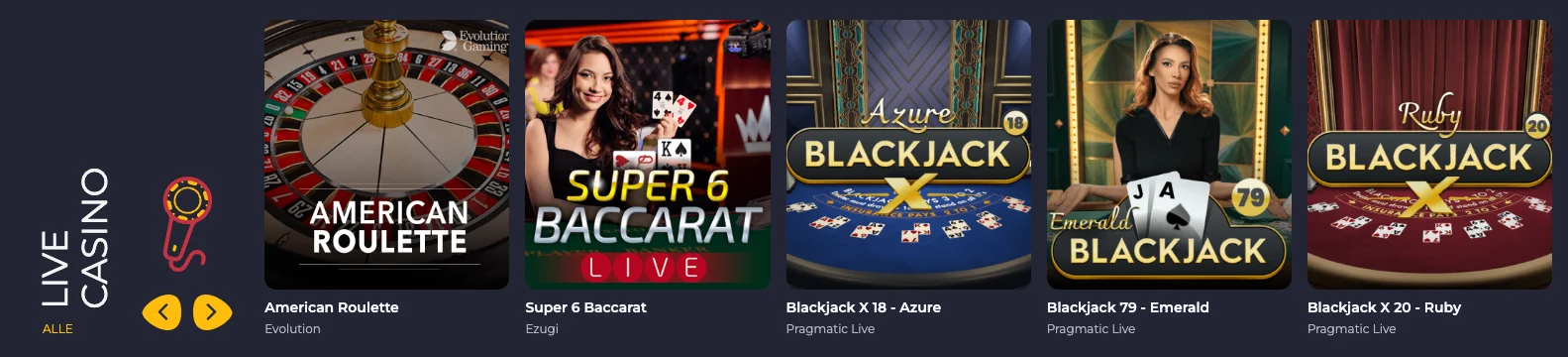 Rolling Slots Live Casino