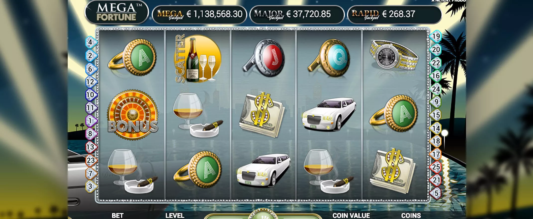 Captura de pantalla de Mega Fortune